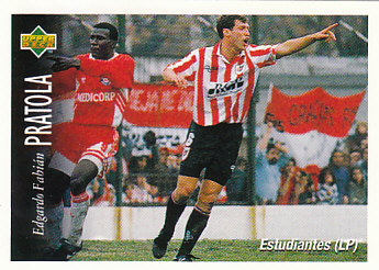 Edgardo Fabian Pratola Estudiantes 1995 Upper Deck Futbol Argentina #160